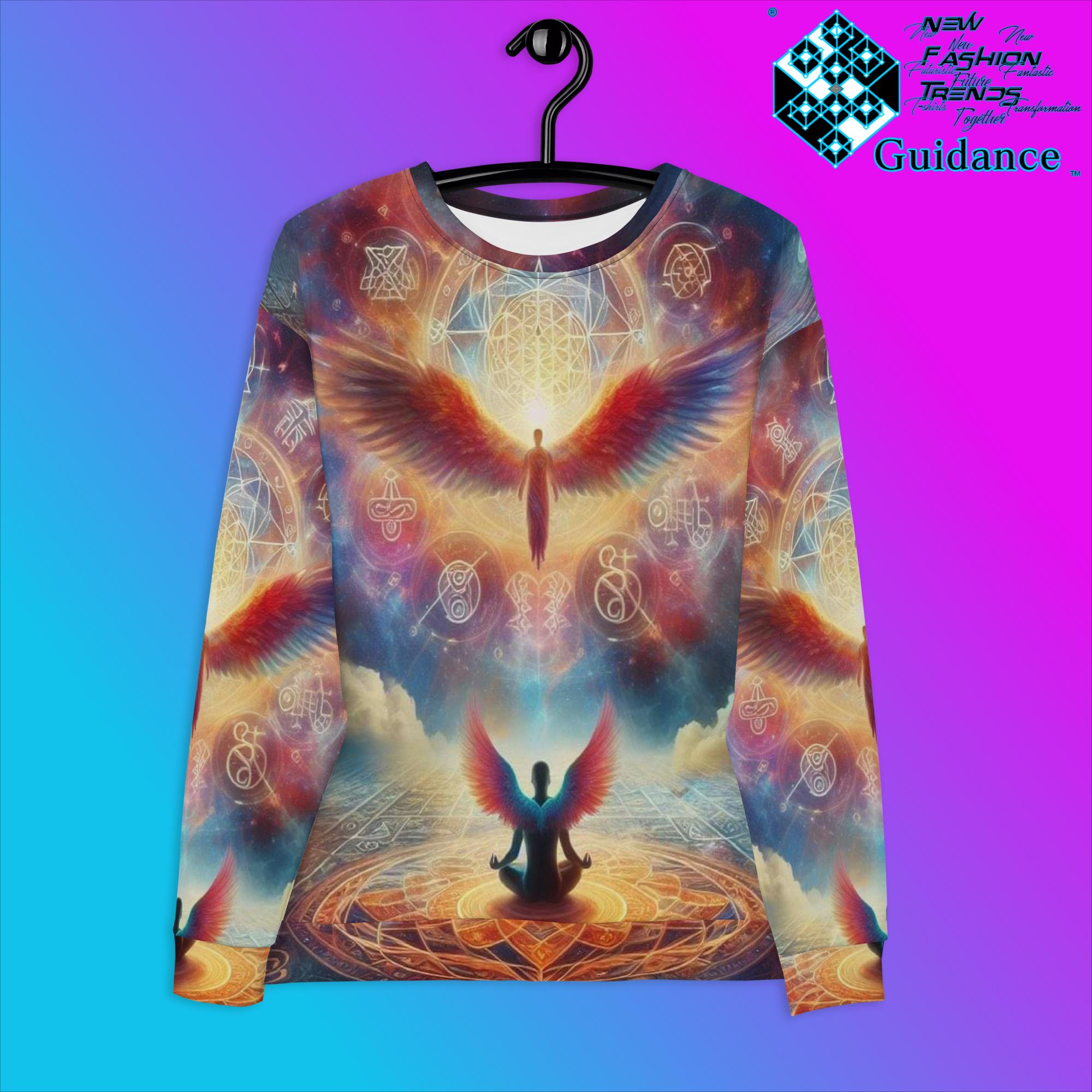 Soul Awakening Sweatshirt with Angelic Realization Art by XGuidance XS 1