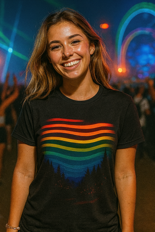 Spectrum Horizon T-Shirt, Nature Streetwear T-Shirts by XGuidance XS 1