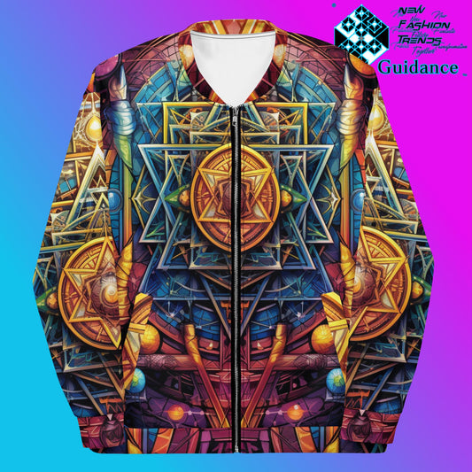 Spiritual Serenity Bomber Jacket Vintage Festival by XGuidance XS 1