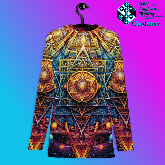 Spiritual Serenity Long Sleeve Rash Guard by XGuidance XS 2