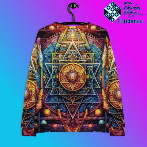 Spiritual Serenity Sweatshirt – Sacred Geometry Festival Wear by XGuidance XS 2