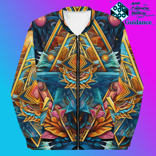 Spiritual Tapestry Bomber Jacket Vintage Festival by XGuidance XS 1