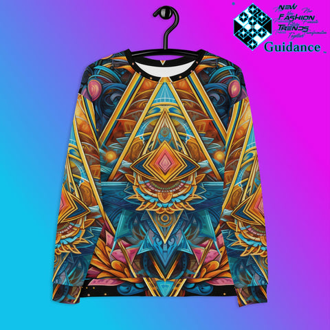 Spiritual Tapestry Sweatshirt – Sacred Geometry Festival Wear by XGuidance XS 1