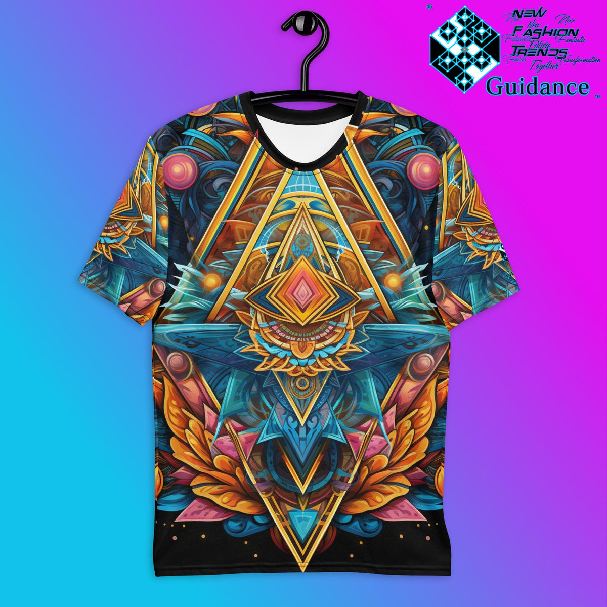 Spiritual Tapestry T-Shirt – Sacred Geometry Festival Streetwear T-Shirts by XGuidance XS 1