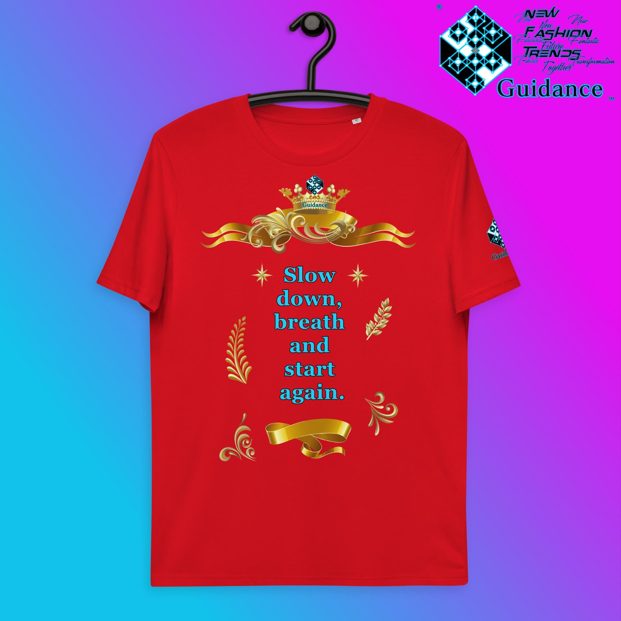 Start Again T-Shirt T-Shirts by XGuidance Red 5