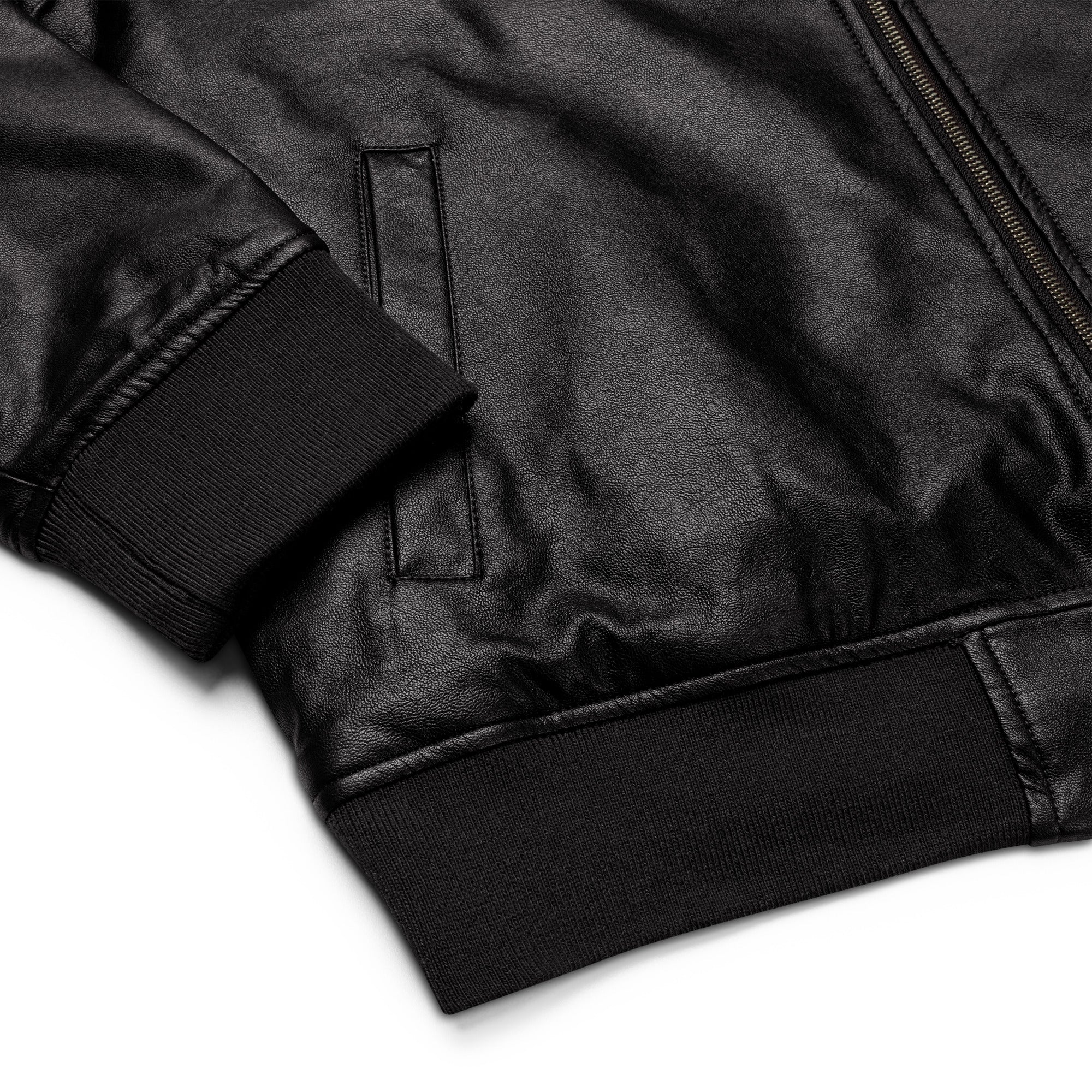 Stay Cool – Leather Bomber Jacket Unisex by XGuidance XS 5
