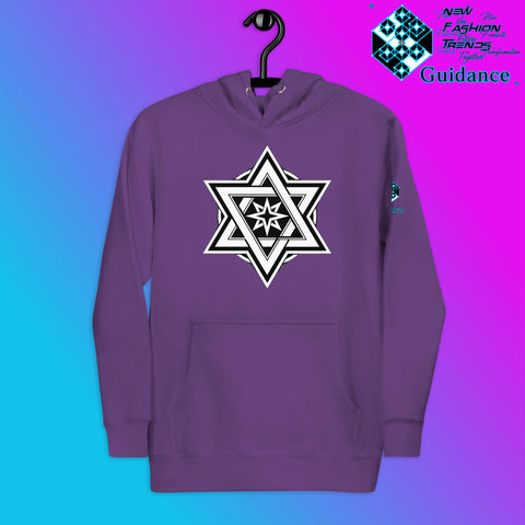 Stellar Convergence Hoodie – Sacred Star Symbol Design by XGuidance Purple 10
