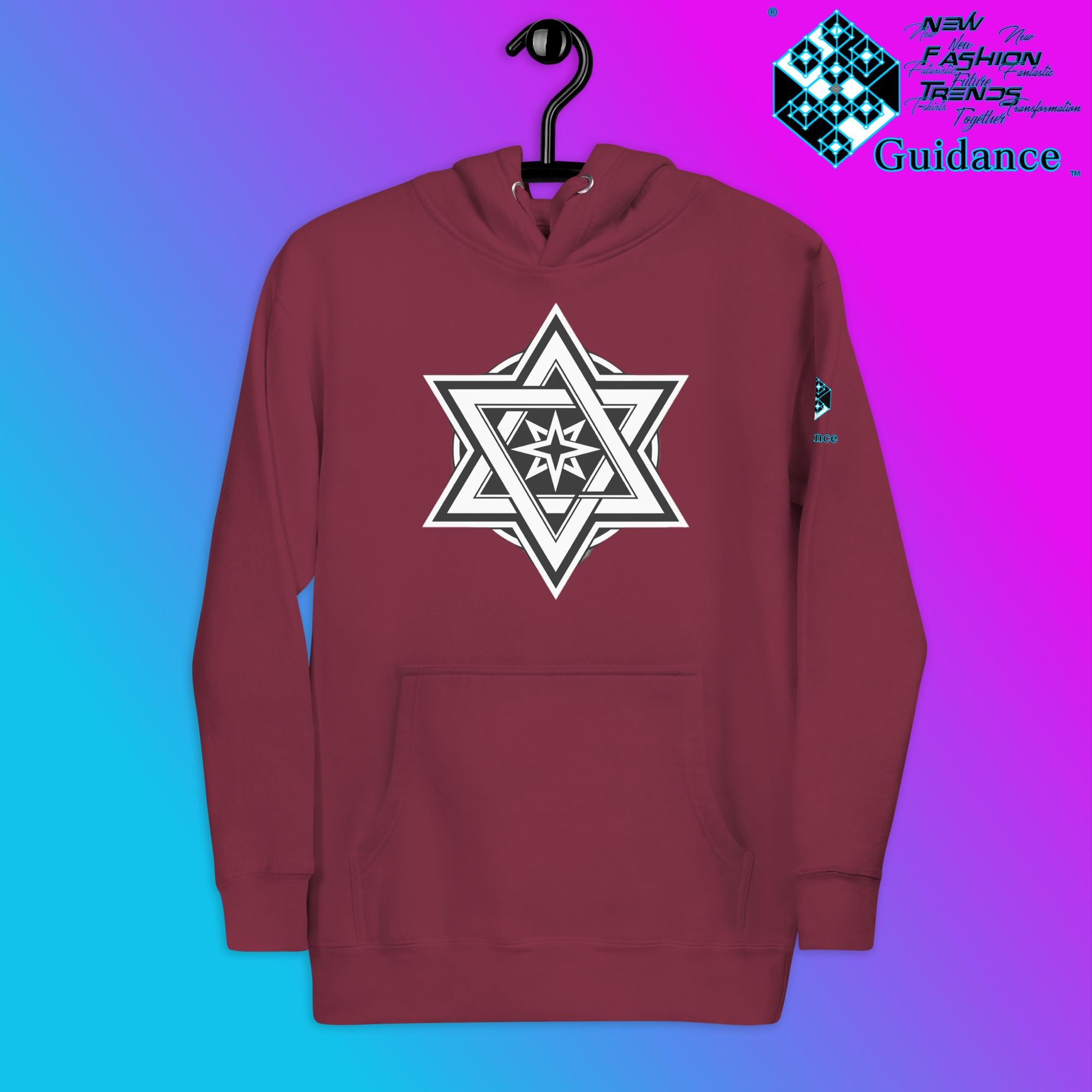 Stellar Convergence Hoodie – Sacred Star Symbol Design by XGuidance Maroon 5