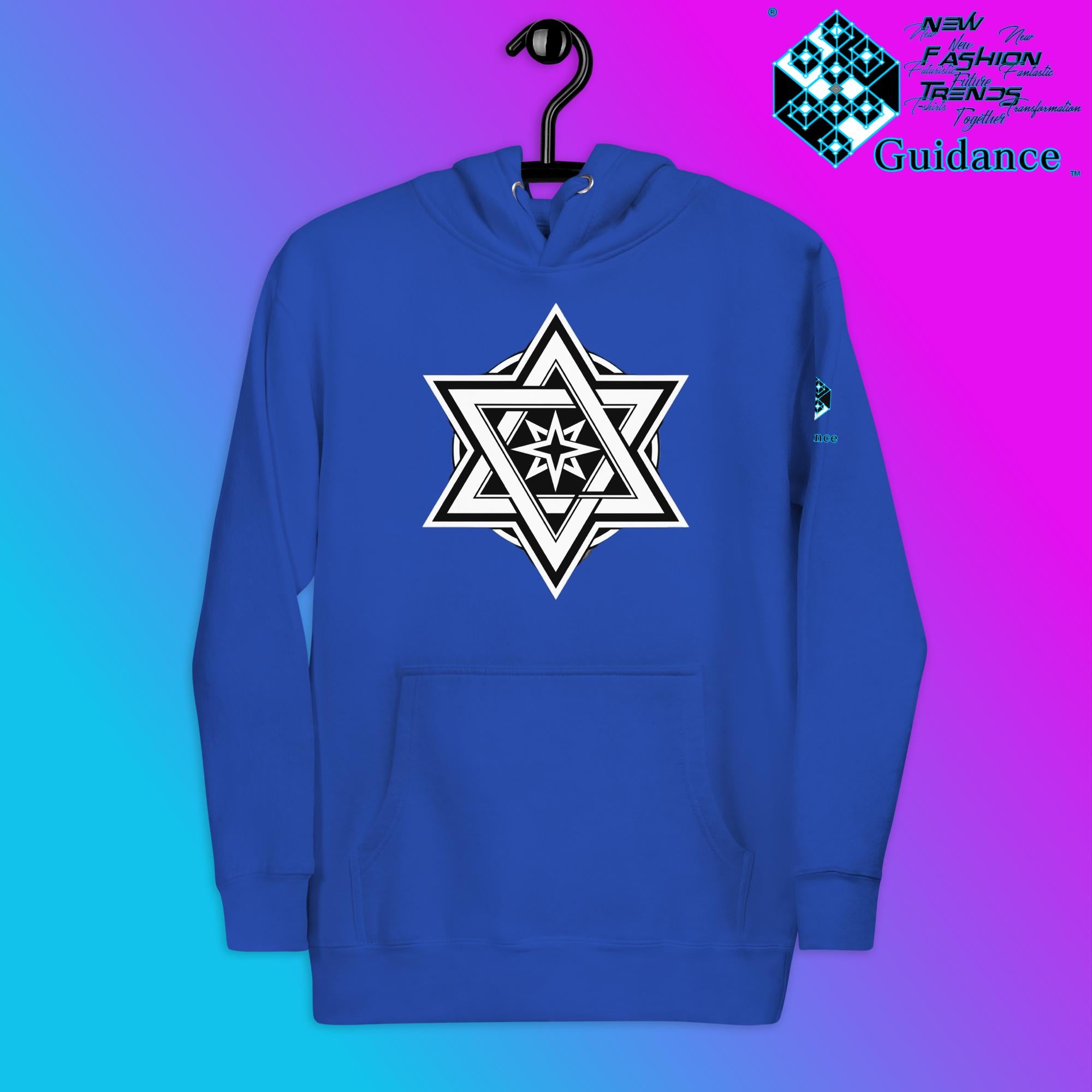 Stellar Convergence Hoodie – Sacred Star Symbol Design by XGuidance Team Royal 9