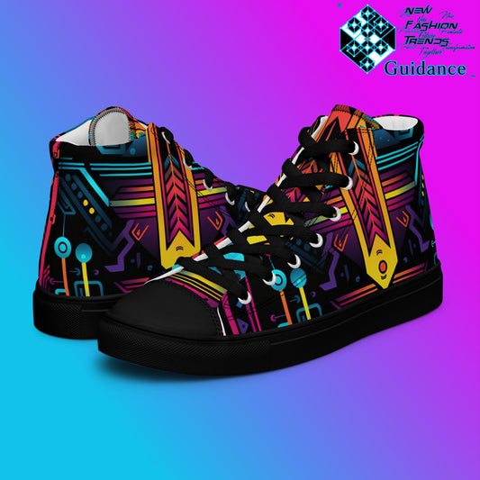Stellar Gatekeeper – Arrow Neon Sneakers Sneakers by XGuidance Black 1