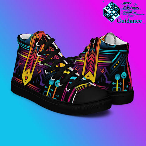 Stellar Gatekeeper – Arrow Neon Sneakers Sneakers by XGuidance Black 8