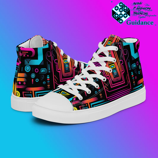 Stellar Matrix – Futuristic Sneakers Festivals Sneakers by XGuidance White 1