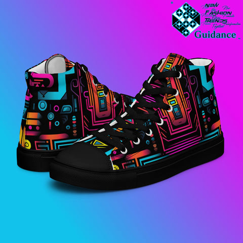 Stellar Matrix – Futuristic Sneakers Festivals Sneakers by XGuidance Black 4