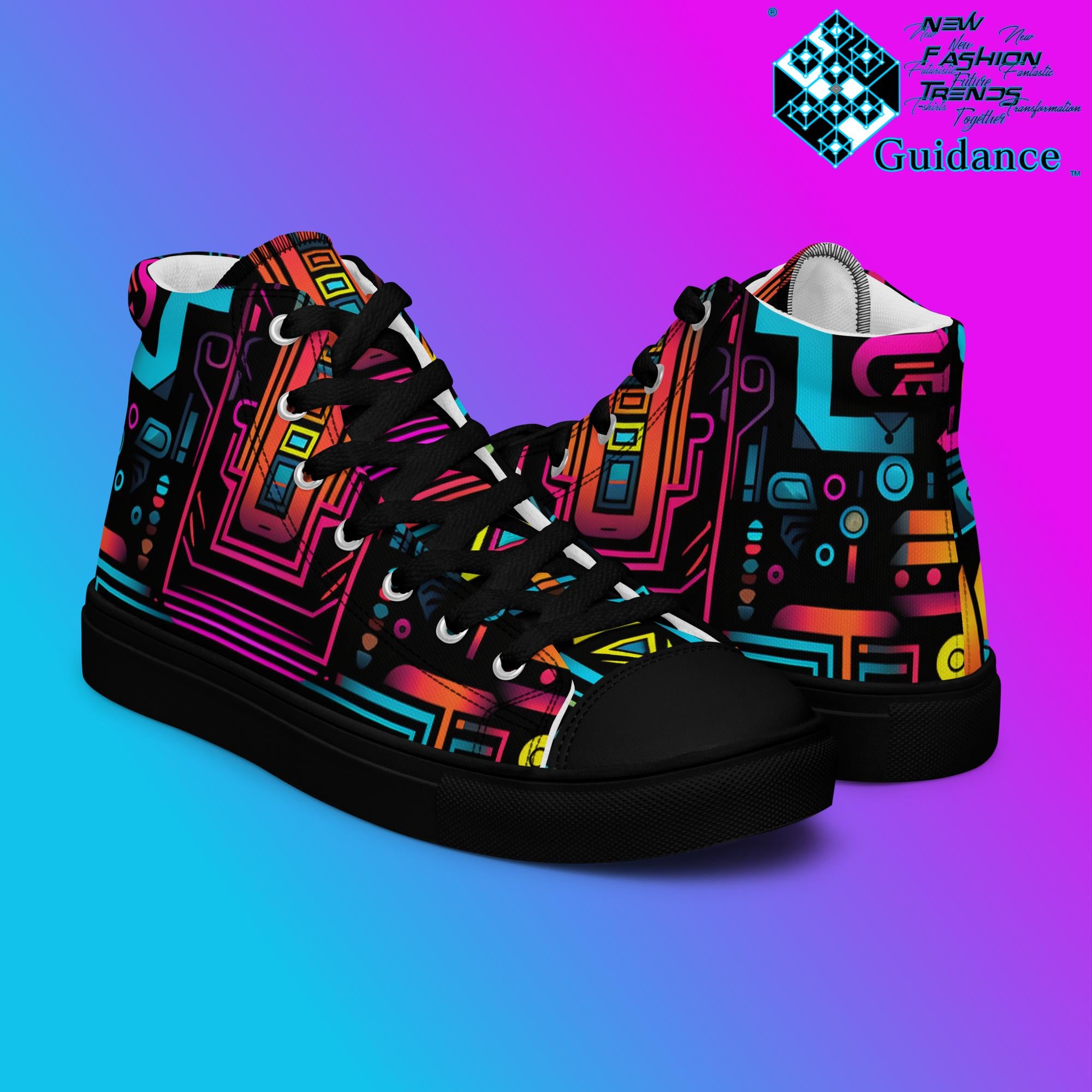 Stellar Matrix – Futuristic Sneakers Festivals Sneakers by XGuidance Black 8