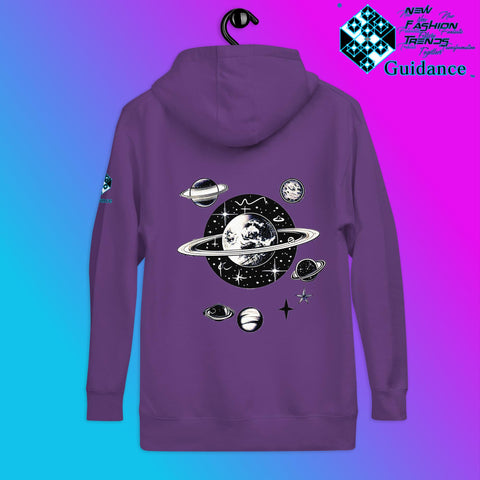 Stellar Symphony Hoodie – Celestial Planet Alignment by XGuidance Purple 10