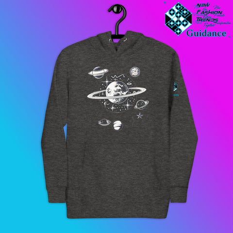 Stellar Symphony Hoodie – Celestial Planet Alignment by XGuidance Black 16