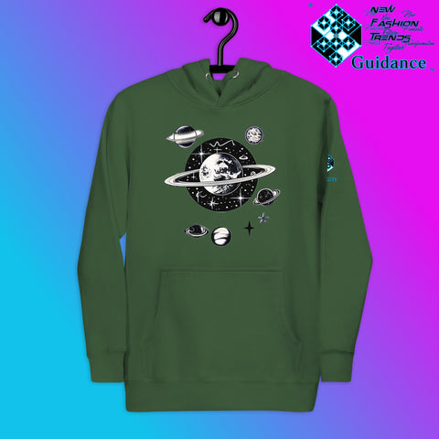 Stellar Symphony Hoodie – Celestial Planet Alignment by XGuidance Black 24