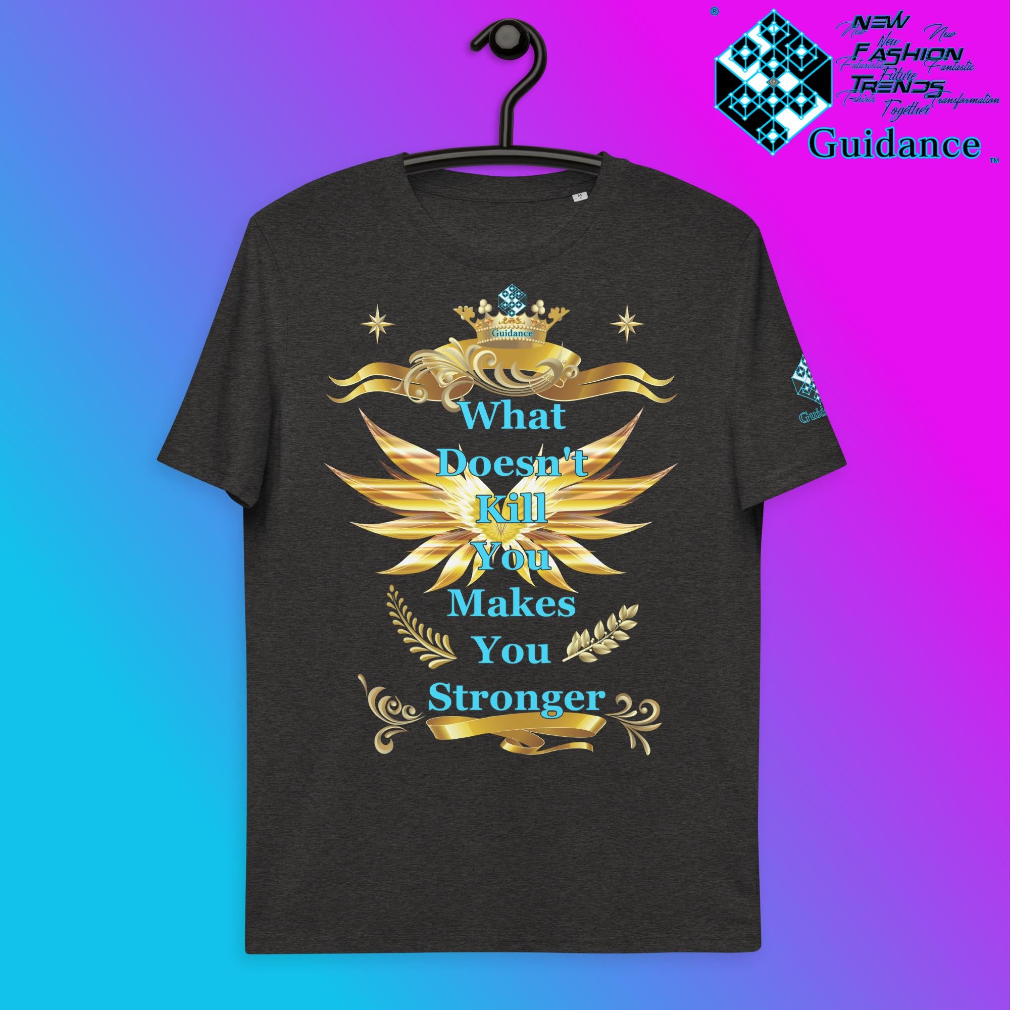 Stronger T-Shirt T-Shirts by XGuidance Dark Heather Grey 11