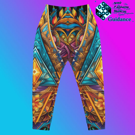 Structural Serenity Jogger Pants – Geometric Festival Streetwear by XGuidance XS 2