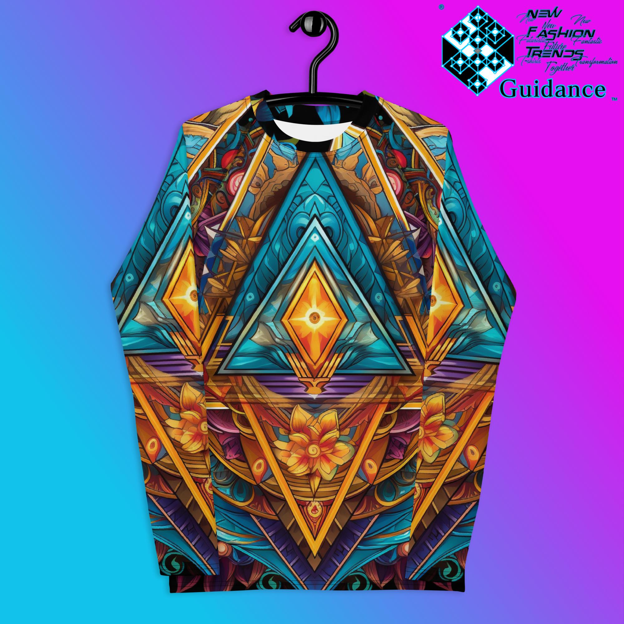 Structural Serenity Psychedelic Long Sleeve Rash Guard by XGuidance XS 1