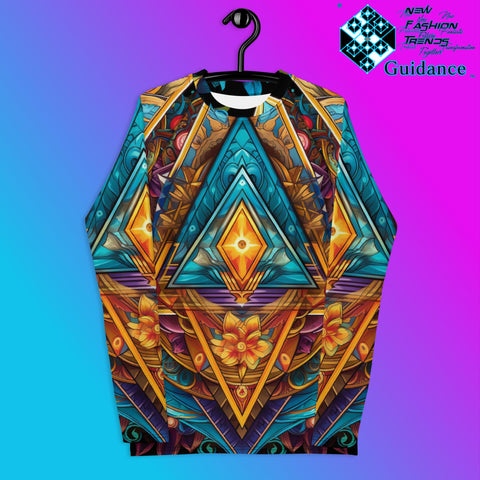 Structural Serenity Psychedelic Long Sleeve Rash Guard by XGuidance XS 1