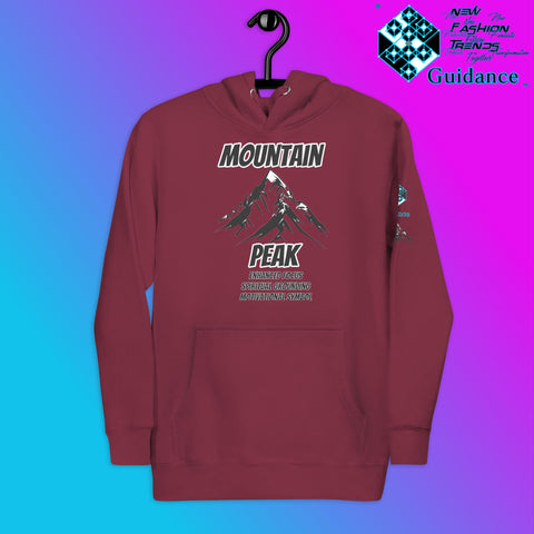 Summit of Serenity Hoodie – Symbolic Mountain Art by XGuidance Maroon 5