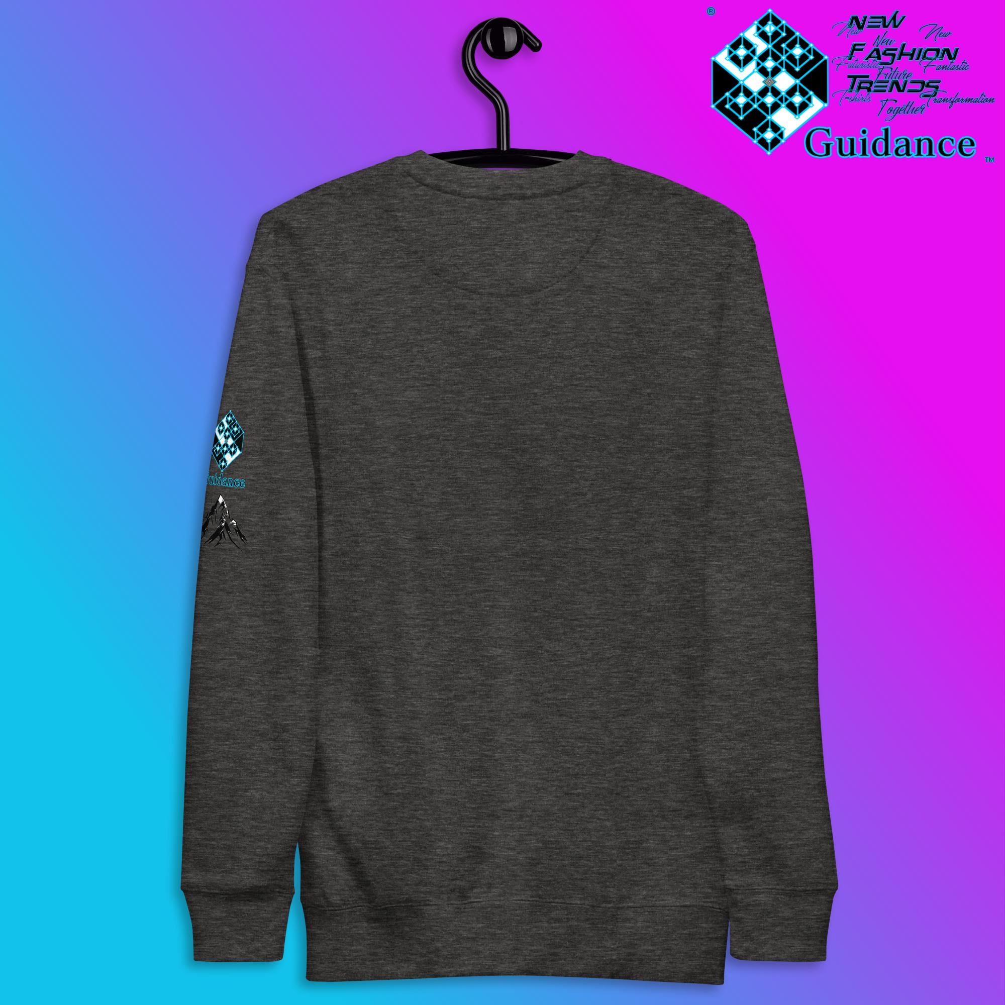 Summit of Serenity Sweatshirt with Mountain Design by XGuidance Black 11