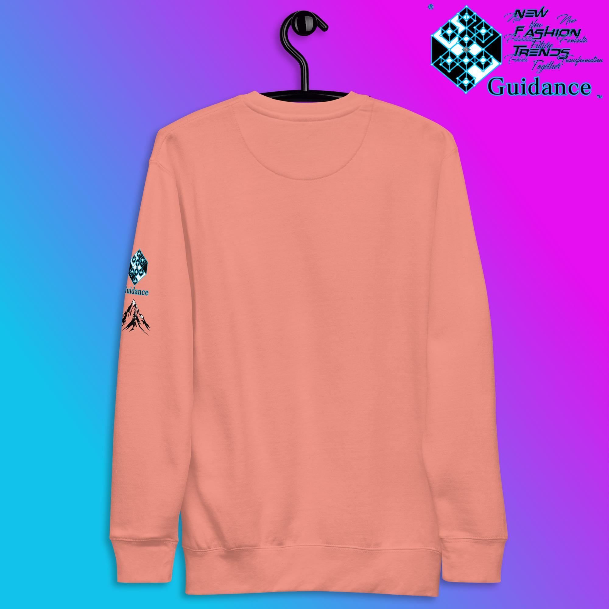 Summit of Serenity Sweatshirt with Mountain Design by XGuidance Black 12