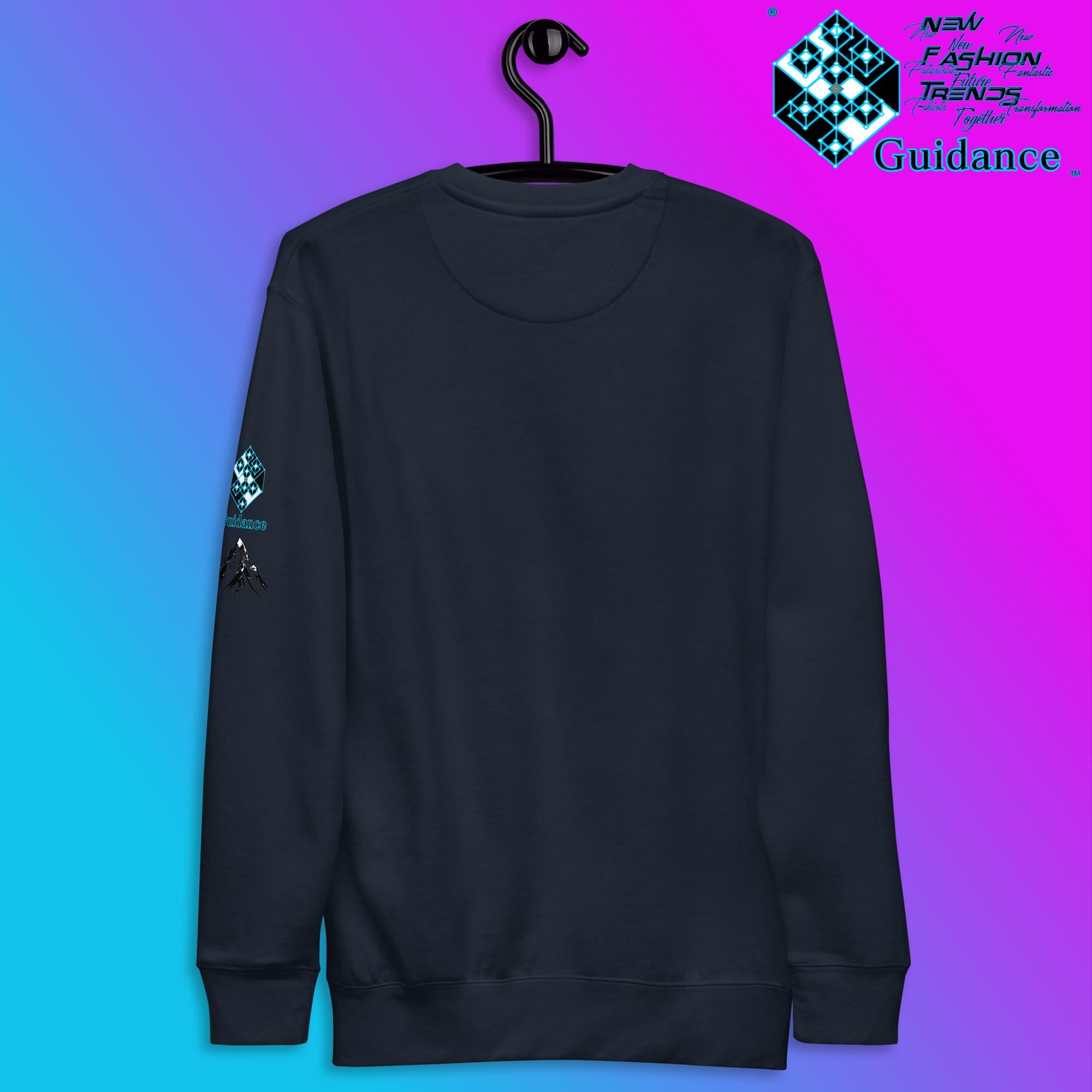 Summit of Serenity Sweatshirt with Mountain Design by XGuidance Black 14
