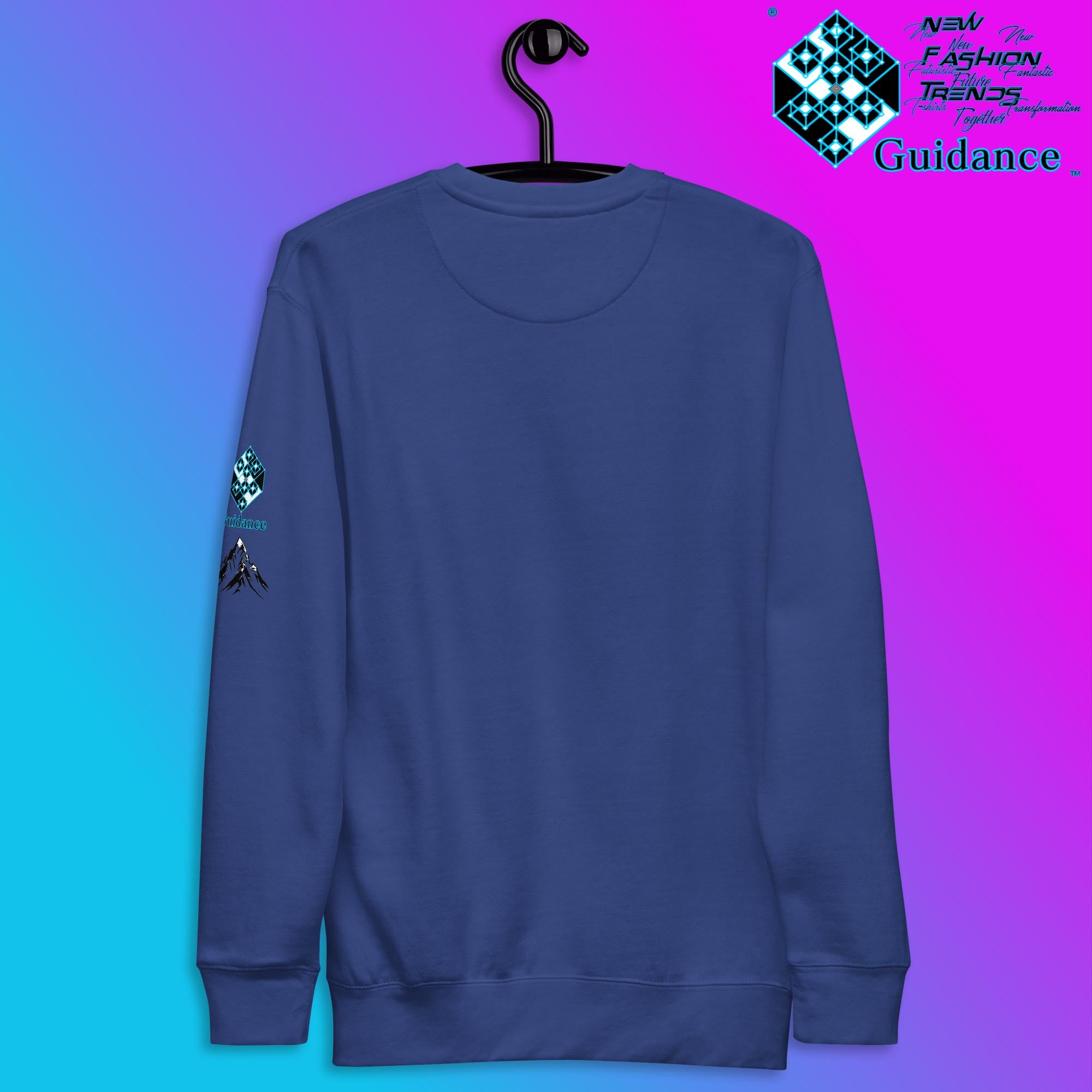 Summit of Serenity Sweatshirt with Mountain Design by XGuidance Black 15