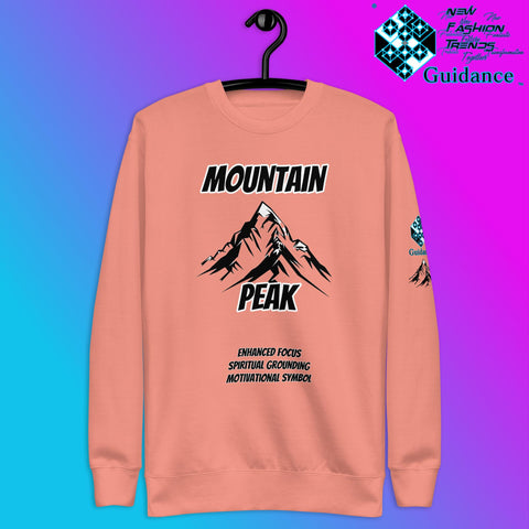 Summit of Serenity Sweatshirt with Mountain Design by XGuidance Dusty Rose 6
