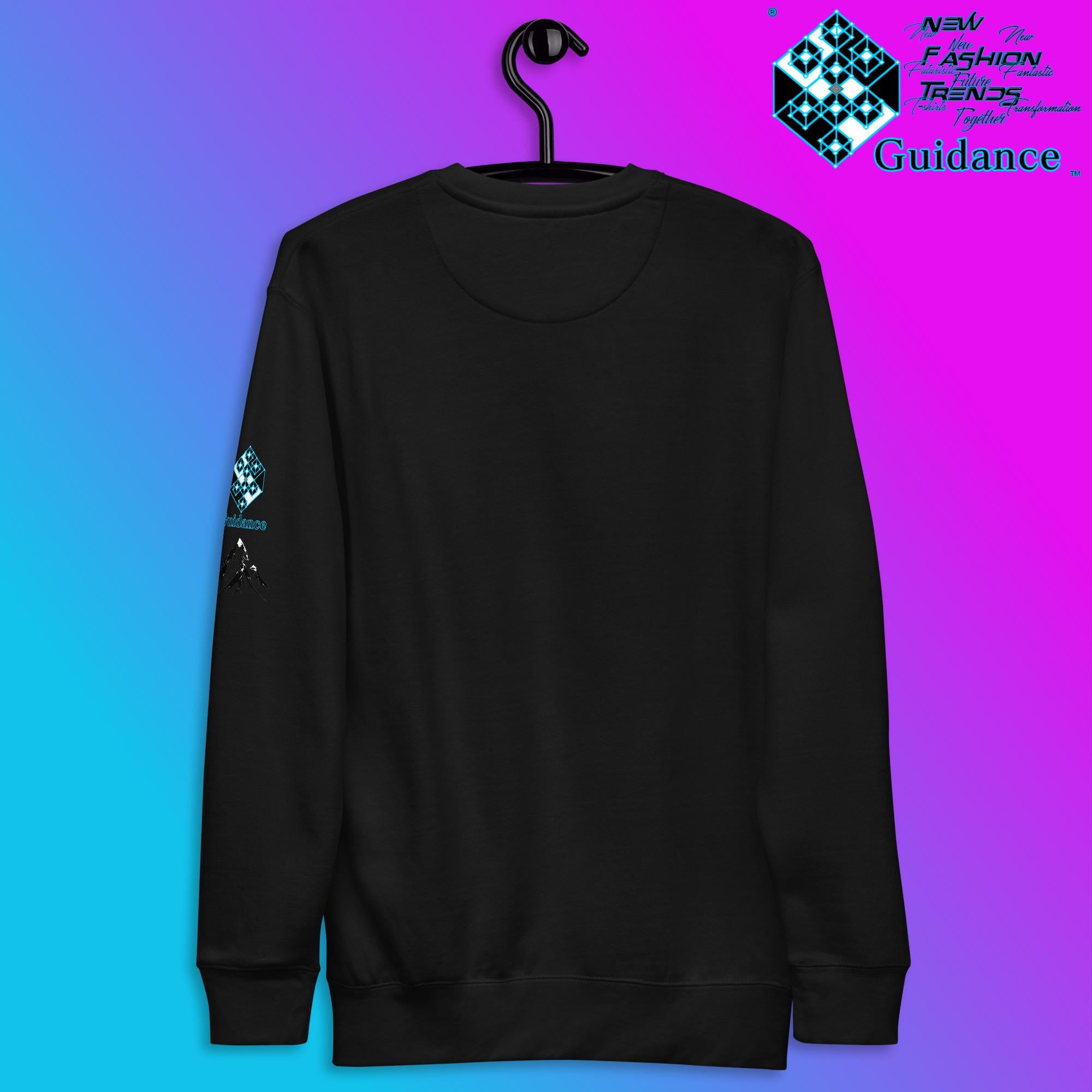 Summit of Serenity Sweatshirt with Mountain Design by XGuidance Black 9