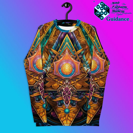 Symmetry Motion Psychedelic Long Sleeve Rash Guard by XGuidance XS 1