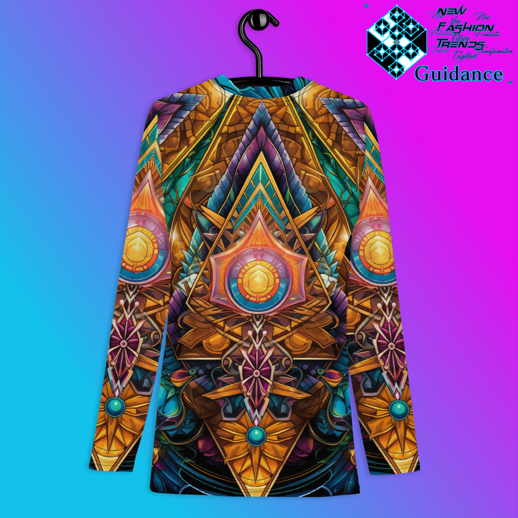 Symmetry Motion Psychedelic Long Sleeve Rash Guard by XGuidance XS 2
