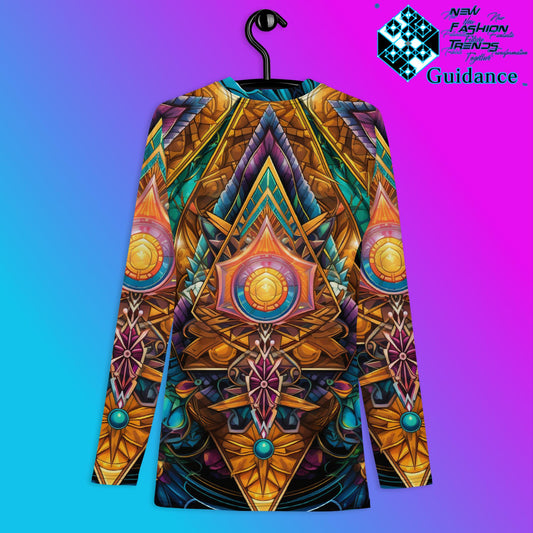 Symmetry Motion Psychedelic Long Sleeve Rash Guard by XGuidance XS 2