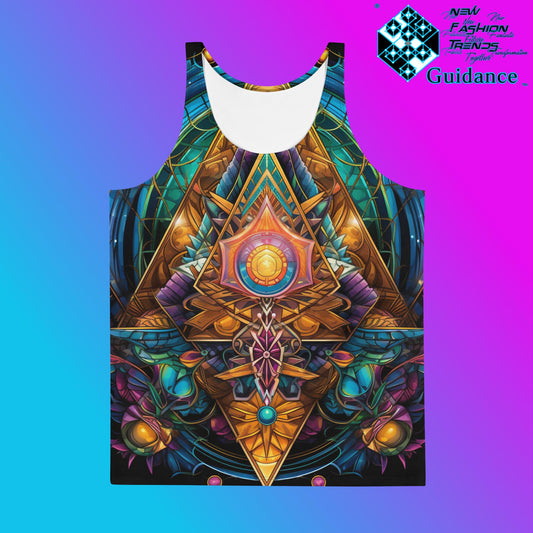 Symmetry Motion Tank Top – Geometric Festival Style by XGuidance XS 1