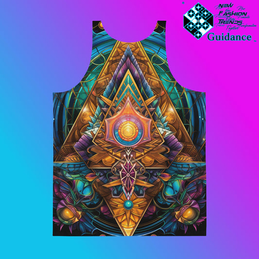 Symmetry Motion Tank Top – Geometric Festival Style by XGuidance XS 2