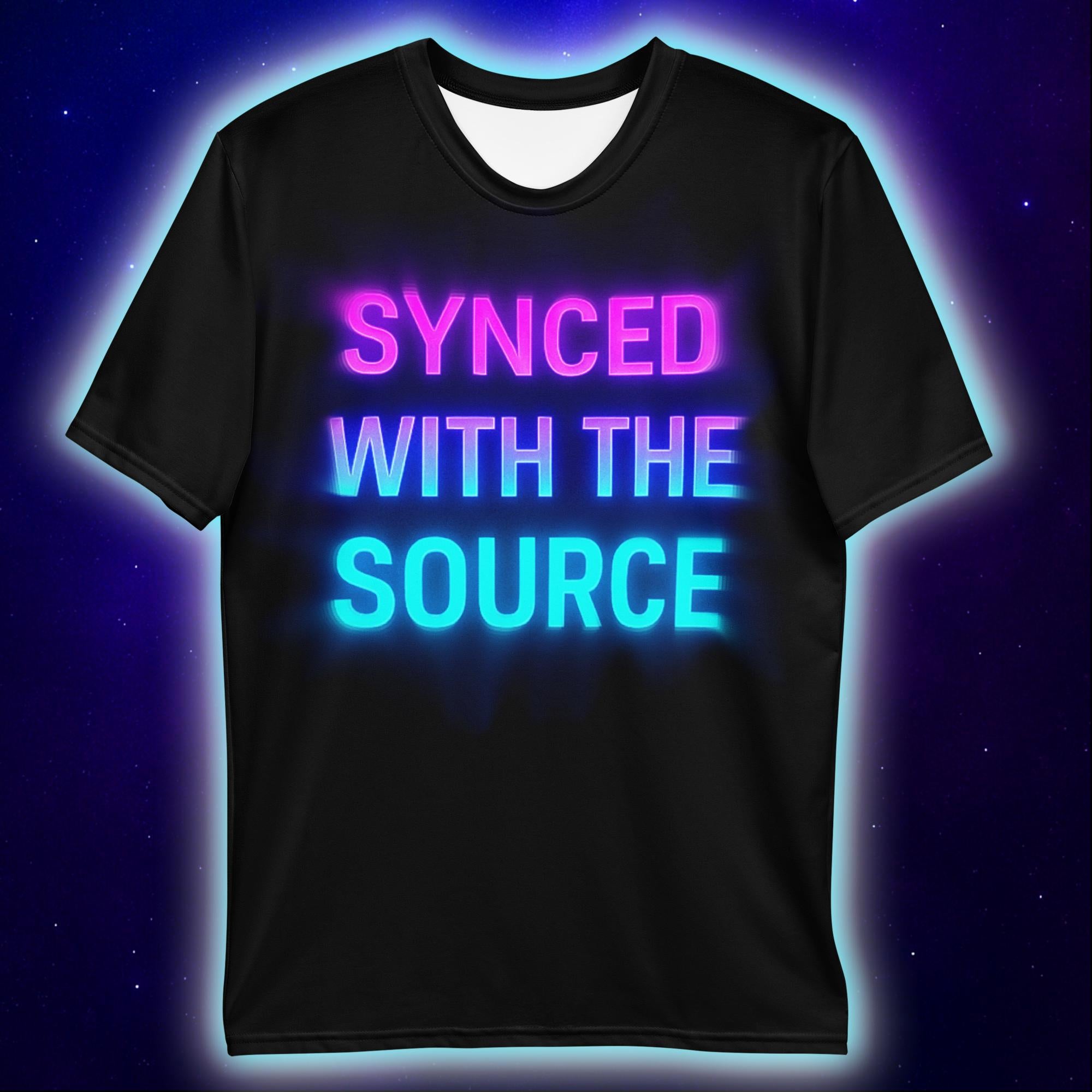 Synced With The Source T-Shirt, Neon Spiritual Festival T-Shirts by XGuidance XS 2
