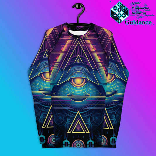 Tapestry of Peace Psychedelic Long Sleeve Rash Guard by XGuidance XS 1