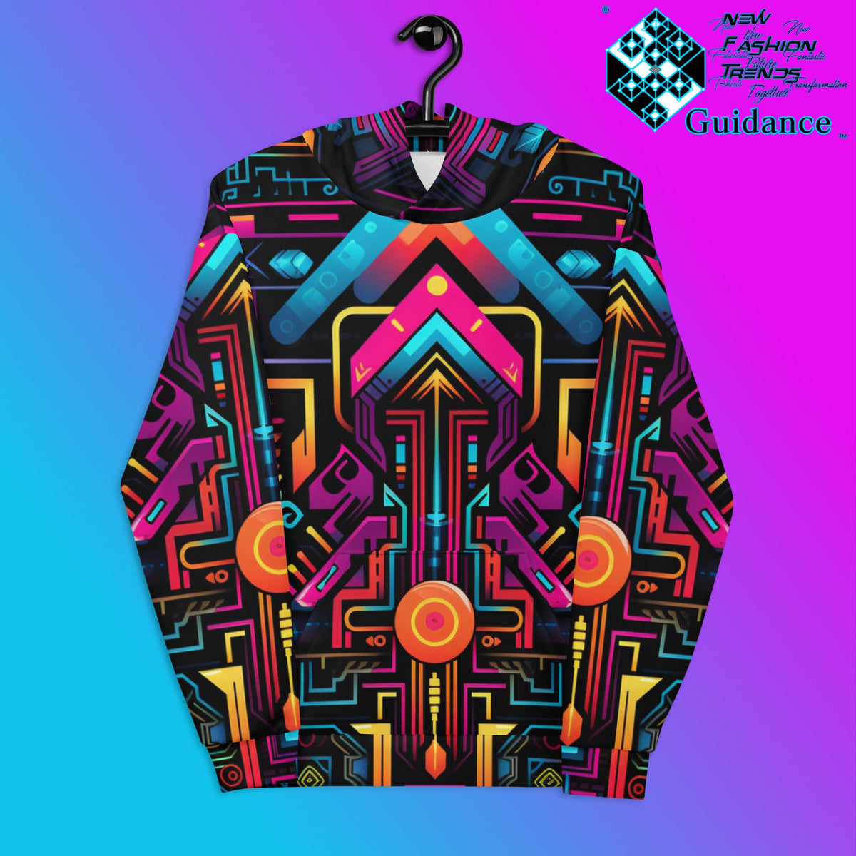 Techno Sunburst Hoodies Hoodies by XGuidance XS 1
