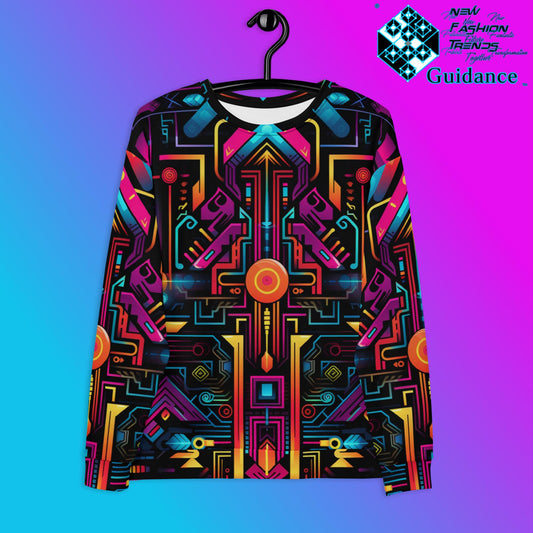 Techno Sunburst Sweatshirts Sweatshirts by XGuidance XS 1