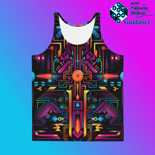 Techno Sunburst – Tank Top Tank Top by XGuidance XS 1