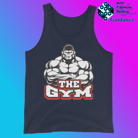 The Gym - Tank Tops Tank Tops by XGuidance Navy 6