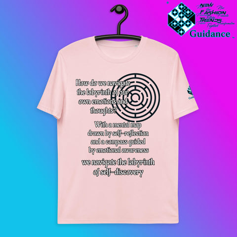 The Labyrinth T-Shirt with Self-Discovery Quote by XGuidance Cotton Pink 13