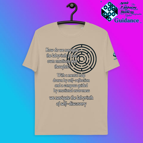 The Labyrinth T-Shirt with Self-Discovery Quote by XGuidance Desert Dust 7