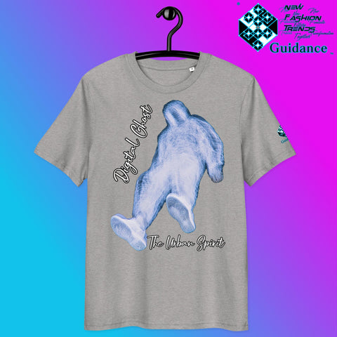 The Urban Spirit Tee – Digital Ghost Streetwear Vibes by XGuidance Heather Grey 10