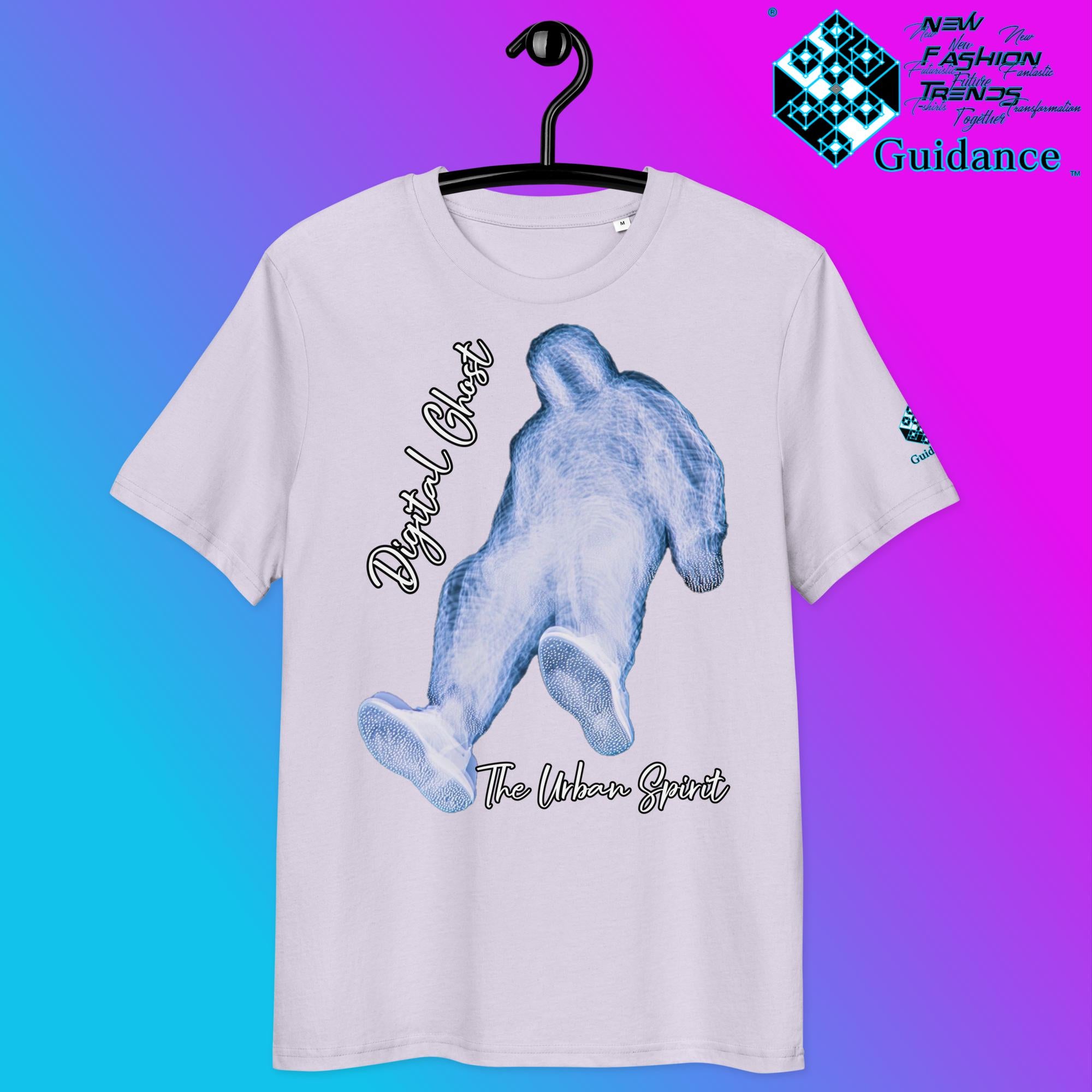 The Urban Spirit Tee – Digital Ghost Streetwear Vibes by XGuidance Lavender 12