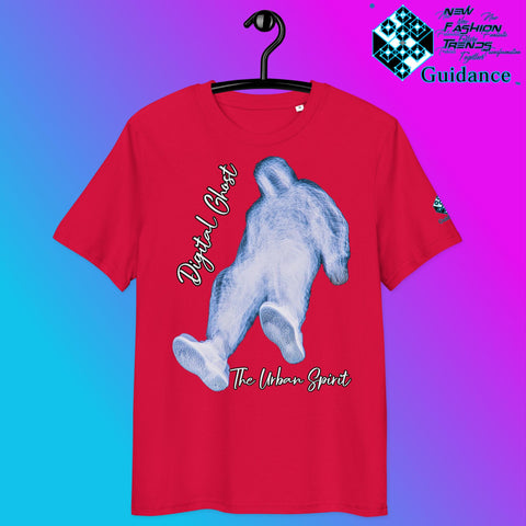 The Urban Spirit Tee – Digital Ghost Streetwear Vibes by XGuidance Red 13