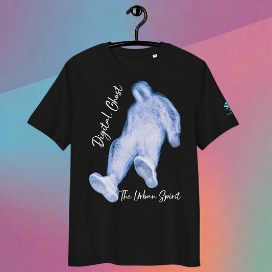 The Urban Spirit Tee – Digital Ghost Streetwear Vibes by XGuidance Black 1