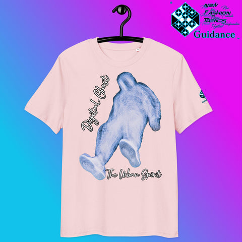The Urban Spirit Tee – Digital Ghost Streetwear Vibes by XGuidance Cotton Pink 4